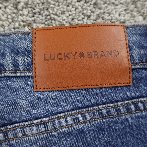 NEW Lucky Brand Jeans Womens 6 Dark Blue Denim Pants High Rise Straight Stretch - Picture 14 of 16